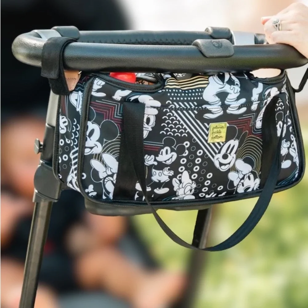 Petunia Pickle Bottom Stroller Caddy in Disney Mickey & Friends Good Times